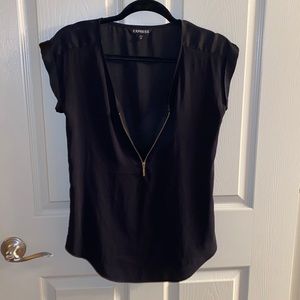 Express black business casual top